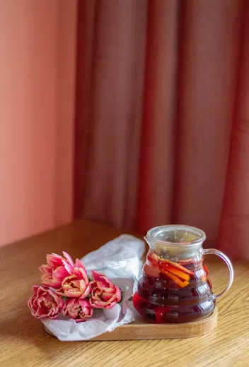 Клюквенно-имбирный чай в Coffe Club