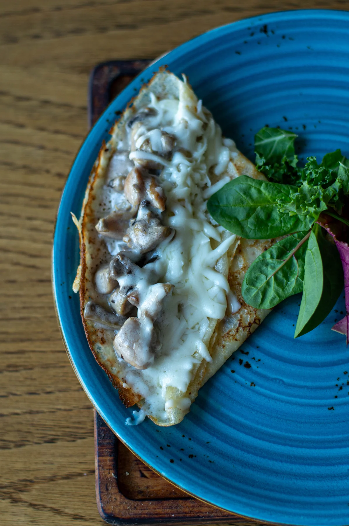 Блины с курицей и грибами в Coffe Club