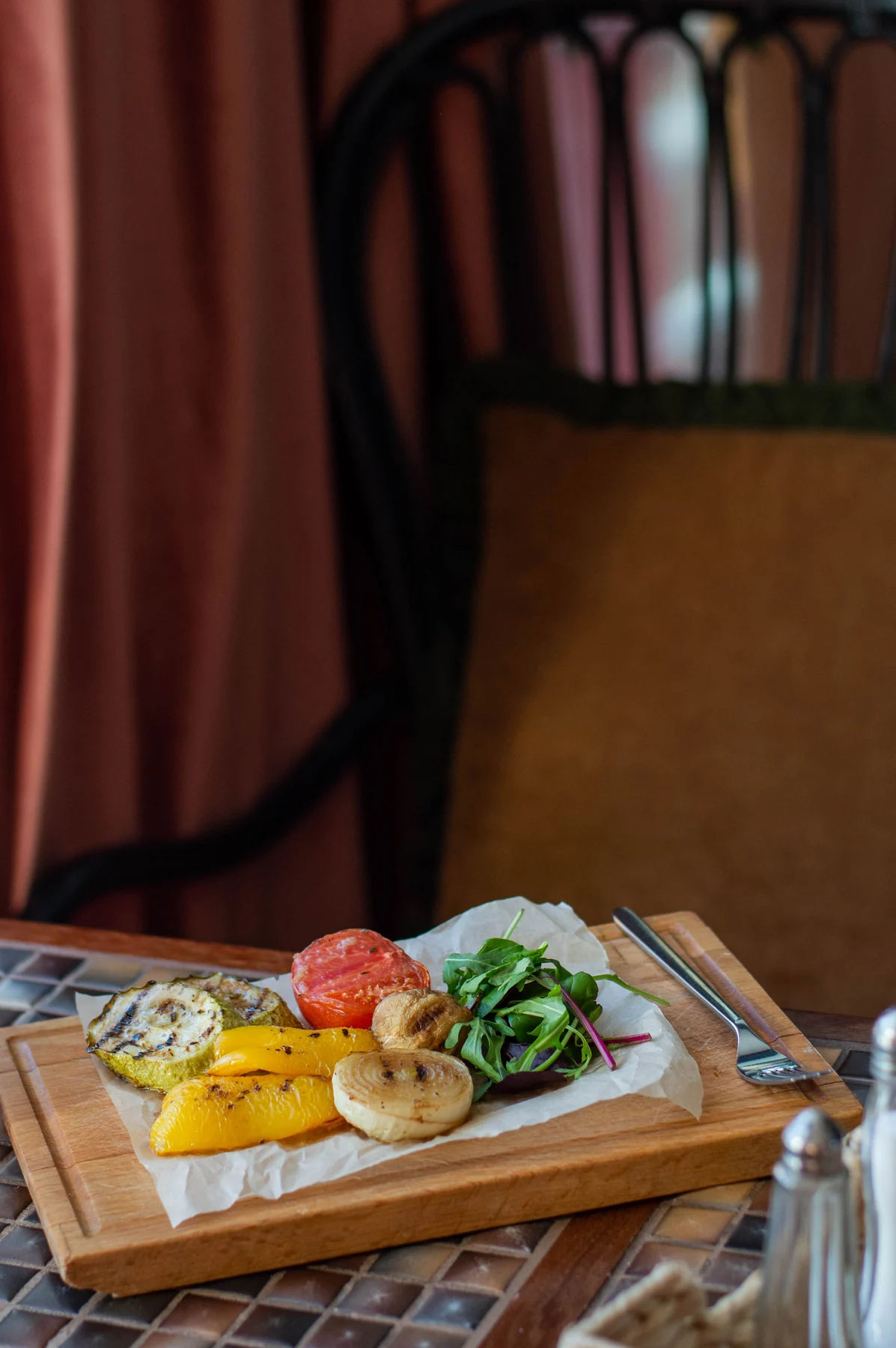 Овощи на гриле в Coffe Club